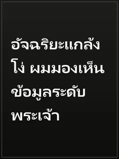 อัจฉริยะแกล้งโง่ ผมมองเห็นข้อมูลระดับพระเจ้า