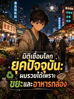 [ จบ ] มิติเชื่อมโลกยุคปัจจุบัน: ผมรวยได้เพราะขยะและอาหารกล่อง