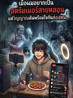 เมื่อผมอยากเป็นสตรีมเมอร์สายหลอน แต่วิญญาณดันพร้อมใจกันล่องหน