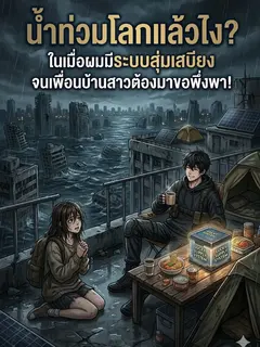 น้ำท่วมโลกแล้วไง? ในเมื่อผมมีระบบสุ่มเสบียงจนเพื่อนบ้านสาวต้องมาขอพึ่งพา!