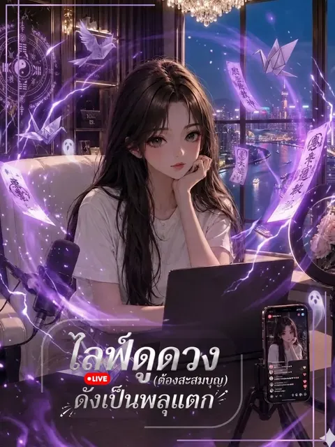 ไลฟ์ดูดวง (ต้องสะสมบุญ) ดังเป็นพลุแตก