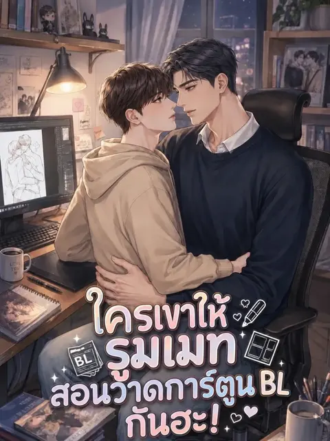 ใครเขาให้รูมเมทสอนวาดการ์ตูน BL กันฮะ!