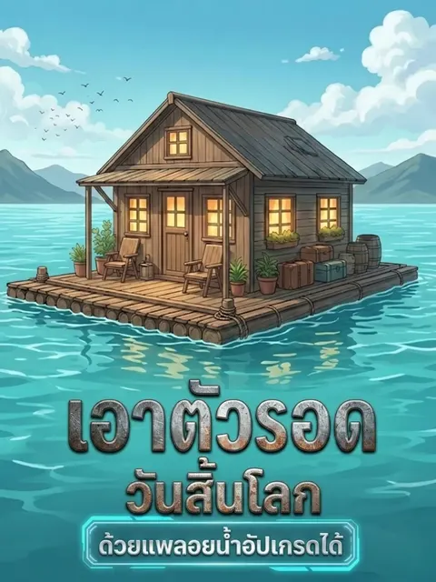 [จบแล้ว] เอาตัวรอดวันสิ้นโลก ด้วยแพลอยน้ำอัปเกรดได้