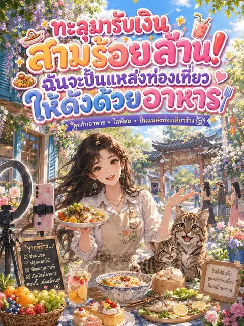[จบแล้ว]ทะลุมารับเงินสามร้อยล้าน! ฉันจะปั้นแหล่งท่องเที่ยวให้ดังด้วยอาหาร