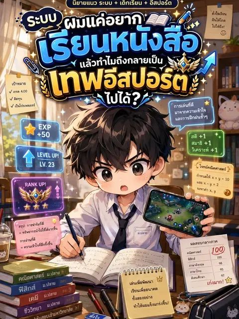 ระบบผมแค่อยากเรียนหนังสือ แล้วทำไมถึงกลายเป็นเทพอีสปอร์ตไปได้?