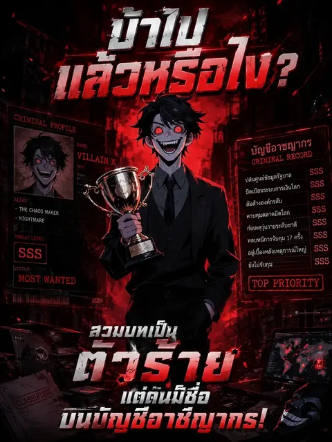 (จบแล้ว) บ้าไปแล้วหรือไง? สวมบทเป็นตัวร้ายแต่ดันมีชื่อบนบัญชีอาชญากร!