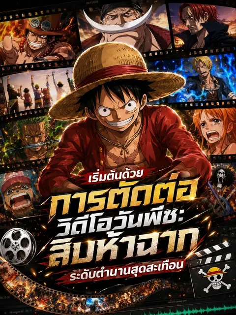 เริ่มต้นด้วยการตัดต่อวิดีโอวันพีซ: สิบห้าฉากระดับตำนานสุดสะเทือน