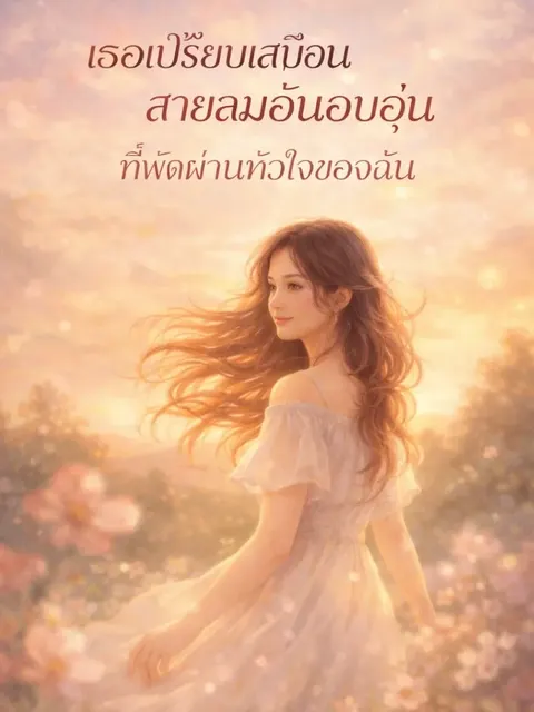 เธอเปรียบเสมือนสายลมอันอบอุ่นที่พัดผ่านหัวใจของฉัน