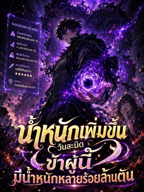น้ำหนักเพิ่มขึ้นวันละนิด ข้าผู้นี้มีน้ำหนักหลายร้อยล้านตัน