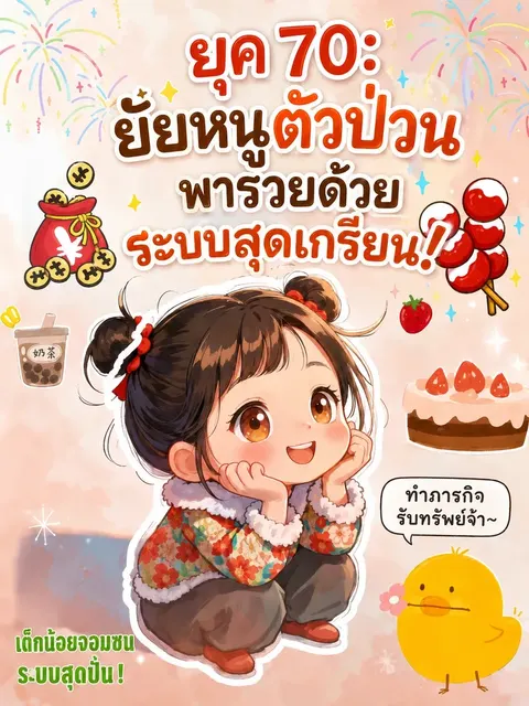 ยุค 70: ยัยหนูตัวป่วนพารวยด้วยระบบสุดเกรียน!