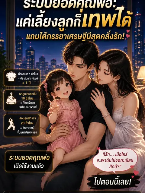 ระบบยอดคุณพ่อ: แค่เลี้ยงลูกก็เทพได้ แถมได้ภรรยาเศรษฐีนีสุดคลั่งรัก! (The Goddess Brings The Baby To The House, Awakening The Daddy System!)