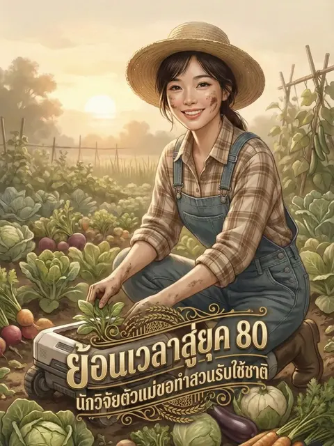 ย้อนเวลาสู่ยุค 80: นักวิจัยตัวแม่ขอทำสวนรับใช้ชาติ