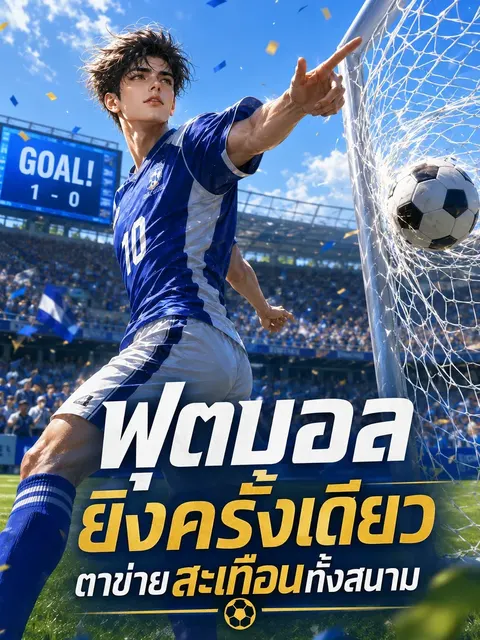 ฟุตบอล ยิงครั้งเดียว ตาข่ายสะเทือนทั้งสนาม