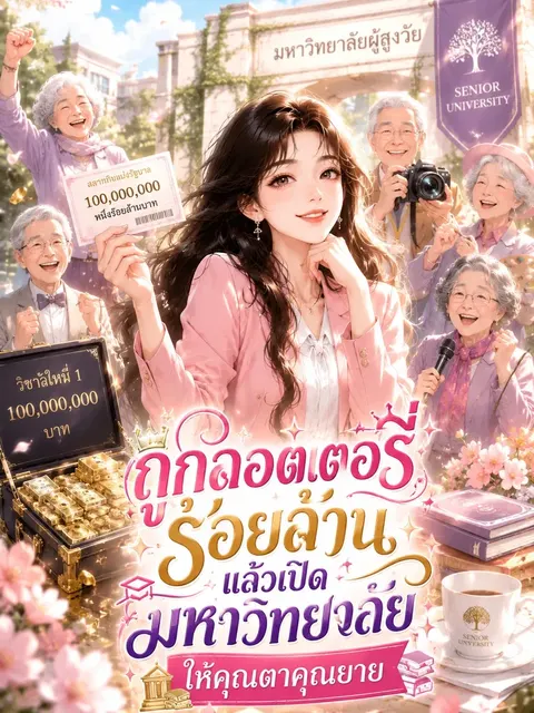 ถูกลอตเตอรี่ร้อยล้าน แล้วเปิดมหาวิทยาลัยให้คุณตาคุณยาย